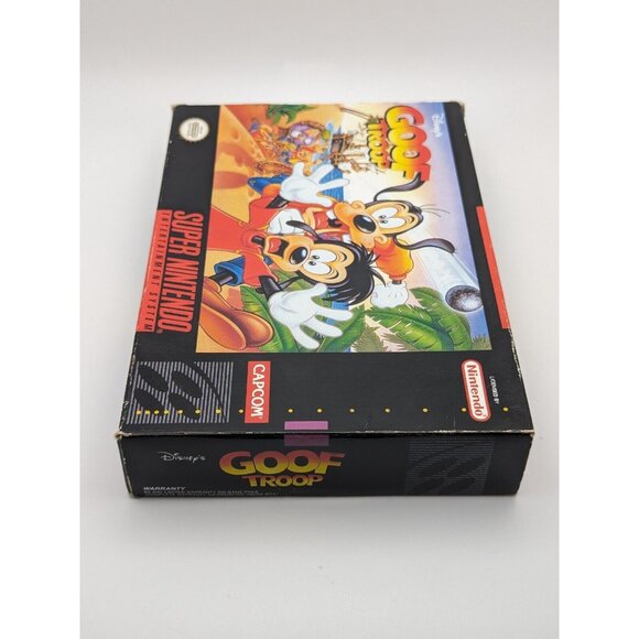 Disney's Goof Troop (Super Nintendo SNES, 1993) w/ Game & Box ~ Tested & Works - Picture 5 of 12